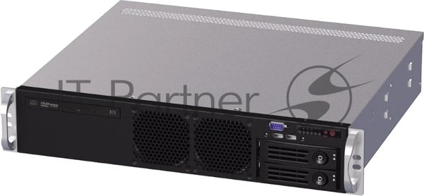 Серверный корпус 2U short chassis, 2x3.5'' swappable HDD tray, 2x3.5'' internal HDD bay