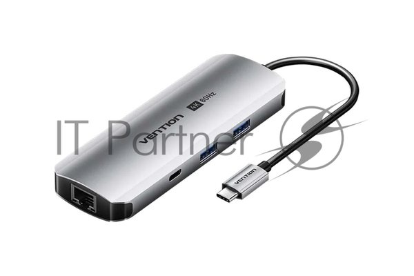 USB-концентратор Vention TQMHB, USB Type-C, USB/HDMI/RJ-45/SD, USB Type-C