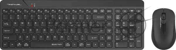 Комплект клавиатура+мышь A4Tech FStyler FG2300 Air2 беспроводной, USB, 1200 DPI, чёрный