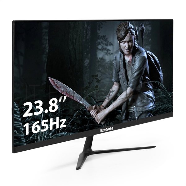 Монитор 23.8" ExeGate Combat EG2407C IPS 1920x1080, 165 Гц, 1 мс, 16:9, 300 кд/м2, 1xHDMI, 1xDP, 1x3.5 мм, черный