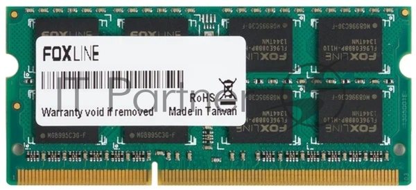 Оперативная память Foxline, DDR4, 8Gb (1x8 Gb), 3200 MHz, CL22, SO-DIMM (совместимо только с процом Intel)