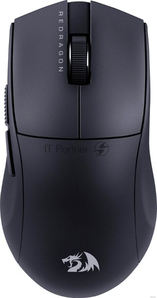Мышь беспроводная Defender Redragon K1ng 4K Pro черный, 26000 dpi, радиоканал, Bluetooth, USB, кнопки - 5