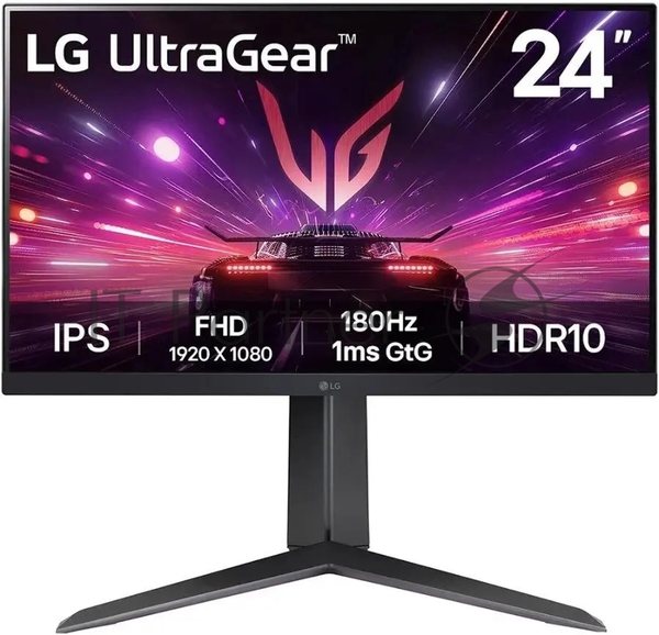 Монитор 23.8" LG UltraWide 24GS65F-B IPS 1920x1080, 180 Гц, 1 мс, 16:9, 300 кд/м2, 1xHDMI, 1хDP, 1x3.5 мм, черный