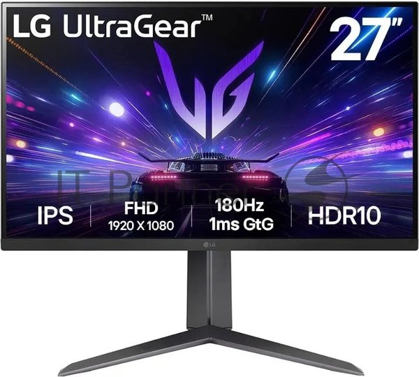 Монитор 27" LG UltraGear 27GS65F-B IPS 1920x1080, 180 Гц, 1 мс, 16:9, 400 кд/м2, 1xHDMI, 1хDP, 1x3.5 мм, черный