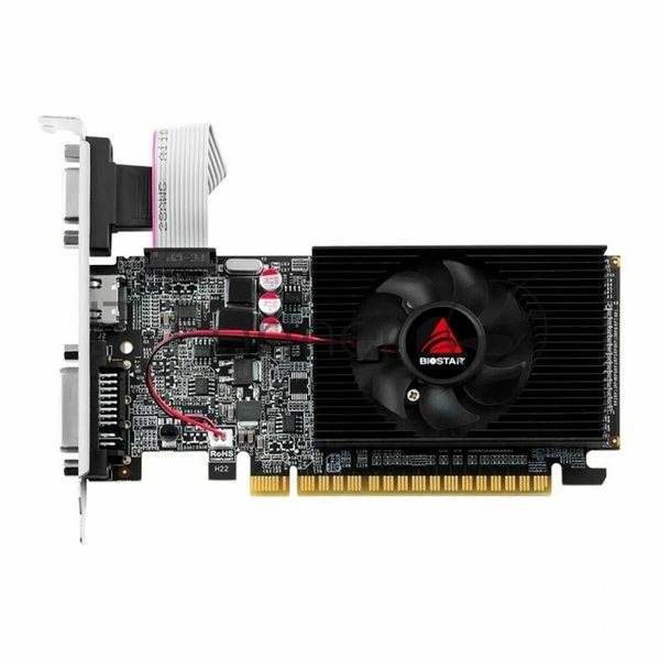 Видеокарта Biostar PCI-E GT710-2Gb D3 LP NVIDIA GeForce GT 710 2Gb 64bit DDR3 954/1333 DVIx1 HDMIx1 CRTx1 HDCP Ret low profile