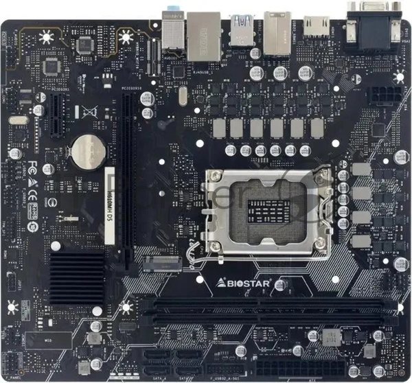 Материнская плата Biostar H610MH D5, LGA 1700, Intel H610, 2xDDR5, 4xSATA, 1xM.2 PCIe 3.0 x4, 1xPCIe 4.0 x16, 1xPCIe x1, 1xHDMI, 1xVGA, 1x 1Gb LAN, 4xUSB-A 2.0, 2xUSB 3.2 Gen 1, 3x3.5 мм, mATX