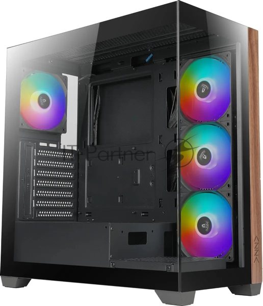 Компьютерный корпус Azza Neptune черный без БП ATX 5x120мм 2x140мм 2xUSB2.0 1xUSB3.0 audio bott PSU