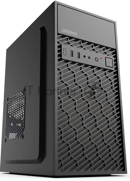 Компьютерный корпус Digma DCC-MN303 черный без БП mATX 1x80мм 2x120мм 1xUSB 2.0 1xUSB 3.0 audio
