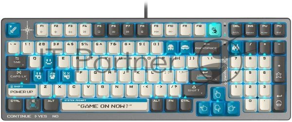 Клавиатура проводная A4Tech Bloody S98 Pixels Blue USB серый/бежевый