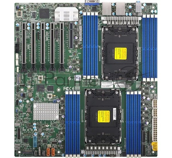 Серверная материнская плата Supermicro MBD-X13DAI-T-B, 2xLGA4677, Intel C741, 16xDDR5, 10xSATA, 2xM.2, 5xPCIe 5.0 x16, 1xPCIe 5.0 x8, 1xVGA, 2x 10Gb LAN, 6xUSB 3.0, 2xUSB 2.0, 1xUSB 3.2 Gen 1, E-ATX