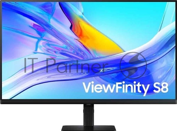 Монитор 32" Samsung ViewFinity S8 S80UD S32D804UAI VA 3840x2160, 60 Гц, 5 мс, 16:9, 350 кд/м², 1xHDMI, 1xDP, 1xUSB-C, 3xUSB, 1xRJ-45, черный