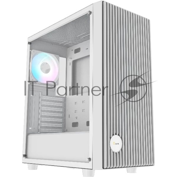 Компьютерный корпус Ocypus Gaммa C70 WH ARGB ATX/win/белый/4 ARGB fans/no PSU/Tempered Glass