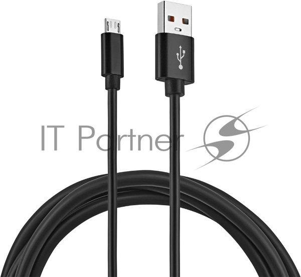 Кабель KingPrice KP-microUSB-2.4A-1.5m USB (m)-micro USB (m) 1.5м черный