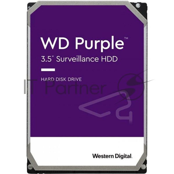 Жесткий диск HDD Western Digital 8Tb 7200rpm SATA-III 256Mb 3.5" Surveillance Purple Pro