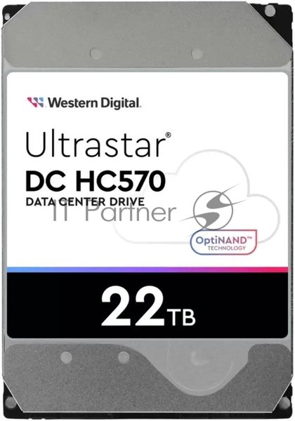Жесткий диск Western Digital HDD Server Ultrastar DC HC570 WUH722222ALE6L4 22TB 7200rpm SATA-III 512Mb 3.5"