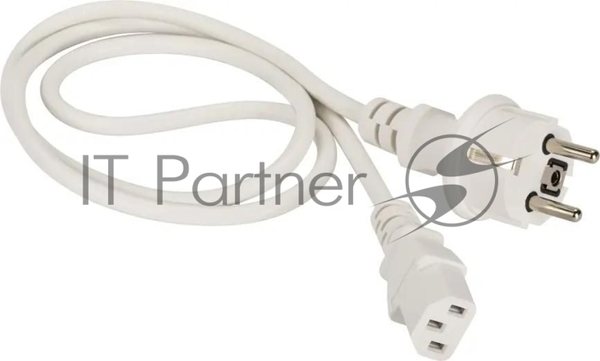 Шнур питания Lanmaster LAN-PP13/SH-10-WH C13-Schuko проводник.:3x0.75мм2 10м 220В 10А белый