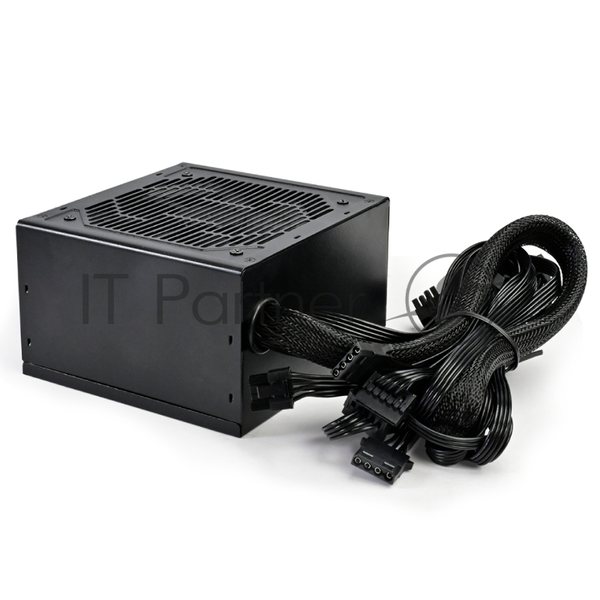 Блок питания PCCOOLER, 750W 80 PLUS  (ATX, ATX 2.4, Non-modular, 1x24(20+4)pin 550мм, 1xCPU*2 8(4+4)pin 610+150мм, 3xPCIe 8(6+2)pin 510мм, 2xSATA*3+MOLEX4pin*1 450+150+150+150мм, Active, 120x120мм, 140x150x86мм, APFC, OVP, SCP, OPP (140-160%, 2ms delay))
