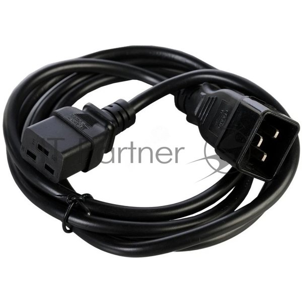 Шнур питания NTSS NTSS-PC19772 C19-Schuko проводник.:3x1.5мм2 3м 220/250В 16А черный