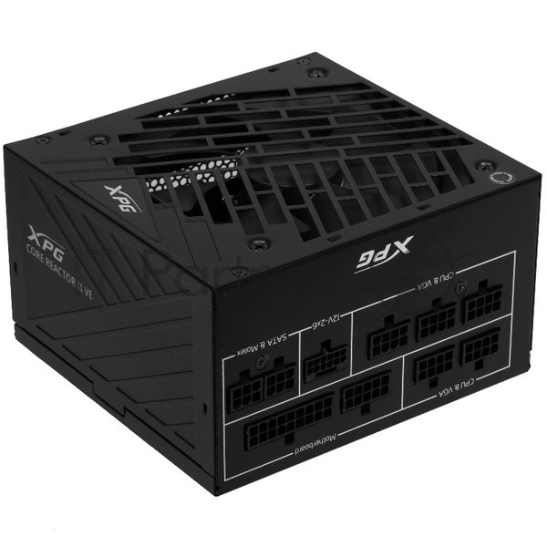 Блок питания ADATA COREREACTORIIVE750G-BKCEU, 750Вт, 80 PLUS Gold, 120мм, модульный, черный