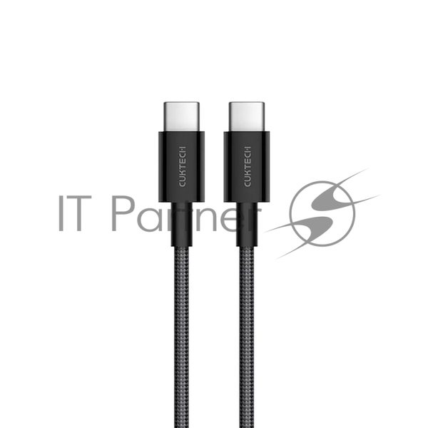 Кабель USB CukTech Type-C to Type-C braided cable（1.5m）3A 60W черный CTC315P