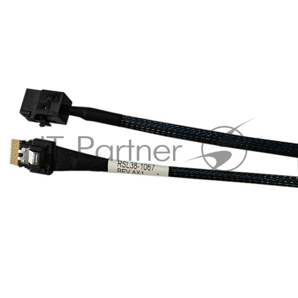 Кабель Amphenol RSL38-1067 Slimline SASx4 (SFF8654) -to- HD MiniSAS x4 (SFF8643) 100 см