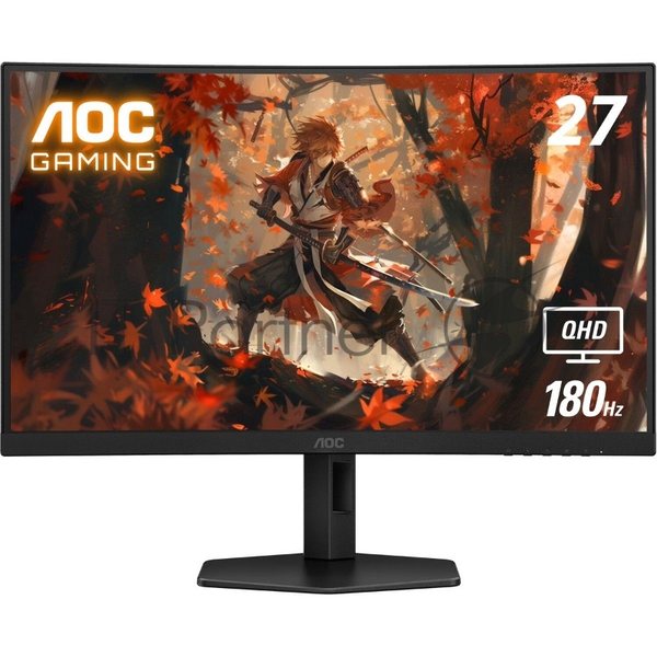 Монитор 27" AOC CQ27G4X VA 2560x1440, 180 Гц, 0.5 мс, 16:9, 300 кд/м², 4000:1, 1500R, 2xHDMI, 1xDP, изогнутый 1500R, черный