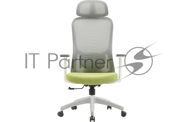 Кресло Cactus CS-GMC515-GYGN серый, сетка, подголовник