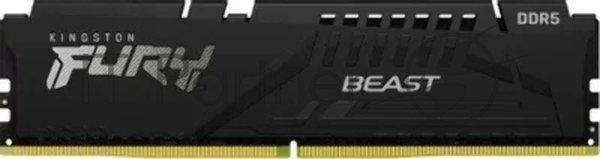 Оперативная память Kingston Fury Beast Expo, DDR5, 8Gb (1x8Gb), 6000MHz, CL30, DIMM, с радиатором, черный