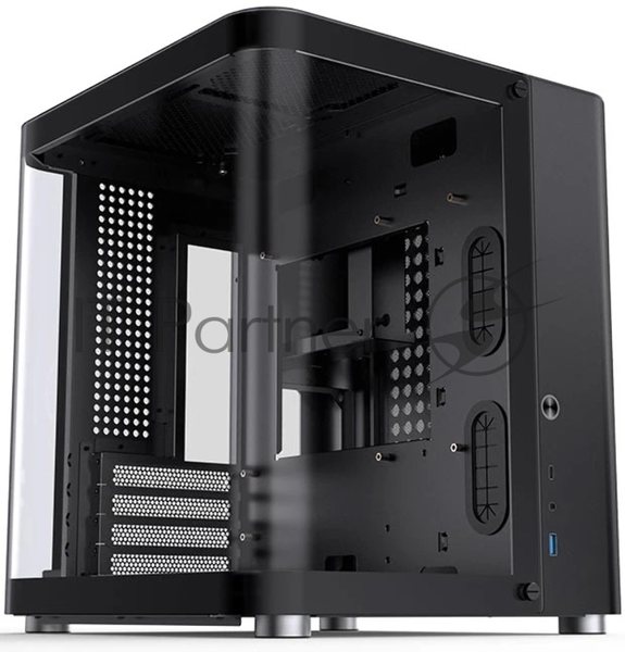 Корпус без блока питания Корпус JONSBO TK-1 Black 2.0 MATX без БП, mini-ITX, micro-ATX, черный