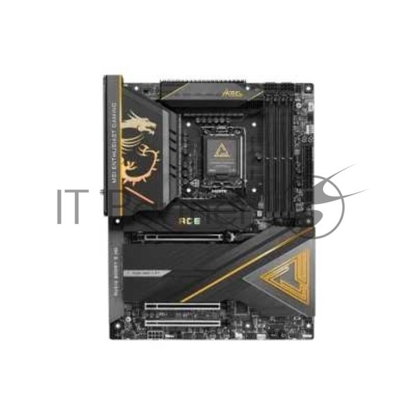 Материнская плата MSI MEG Z890 ACE, LGA 1851, Intel Z890, 4xDDR5, 4xSATA, 5xM.2, 1xPCIe 5.0 x16, 1xPCIe 5.0 x8, 1xPCIe 4.0 x4, 1xHDMI, 1x 10Gb LAN, 11xUSB-A 3.2 Gen 2, 2xUSB-C 3.2 Gen 2, 2xThunderbolt 4, 2x3.5 мм, 7.1, ATX