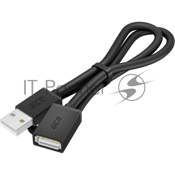 Удлинитель Greenconnect GCR-55069 1.0m USB 2.0 AM/AF, черный