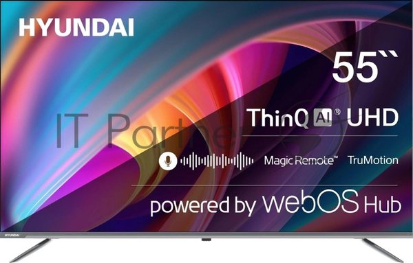 Телевизор Hyundai 55" H-LED55BU7100 серый LED UHD 60Hz WebOS