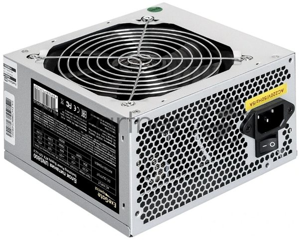 Блок питания ExeGate UNS800, 800W, (ATX, SC, 12cm fan, 24pin, 2x(4+4)pin, 2xPCI-E, 5xSATA, 3xIDE, кабель 220V 1,8м с защитой от выдергивания)