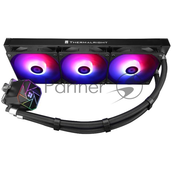 Система жидкостного охлаждения Thermalright Aqua Elite 360 V3 ARGB Soc-AM5/AM4/1151/1200/2066/1700 черный 4-pin 25.6dB Al Ret (A-ELITE-BL-360-ARGB-V3)