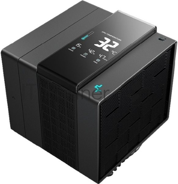 Кулер для процессора DEEPCOOL ASSASSIN IV VC VISION черный, 120 мм, алюминий/медь, 1800 об/мин, 29.3 дБ, 4 pin, 300 Вт, 172 мм