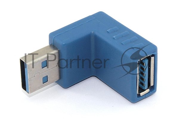 Угловой удлинитель USB Type A с поворотом вниз