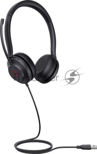 Гарнитура Yealink UH35 Dual UC чёрный, проводная, USB