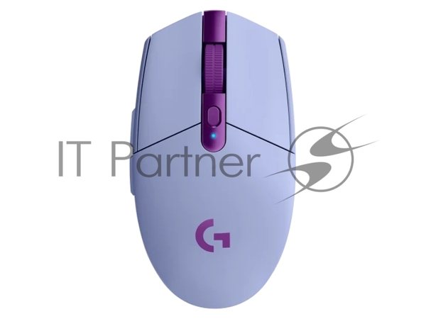 Мышь беспроводная Logitech G304 Lightspeed фиолетовый, 12000 dpi, радиоканал, USB, кнопки - 6