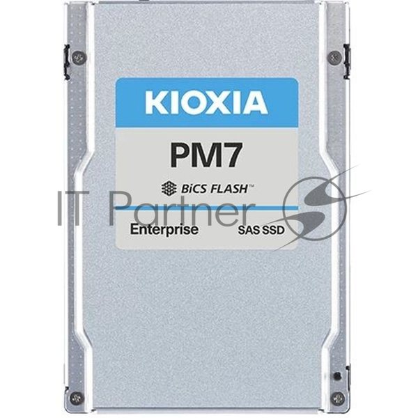 Накопитель SSD KIOXIA PM7-R, 1920Gb, SAS 24G, U.2, R/W 4200/3400, IOPS 720K/155K
