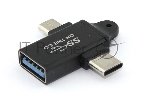 Переходник OTG 2 в 1 Micro USB и Type-C
