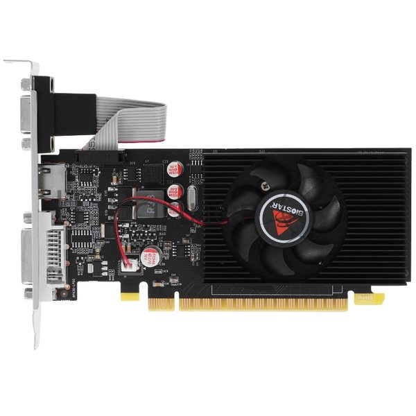 Видеокарта Biostar NVIDIA GeForce GT 730 2Gb PCI-E GT730-2Gb D3 LP (GF108) 128bit GDDR3 700/1333 DVIx1 HDMIx1 CRTx1 HDCP Ret low profile