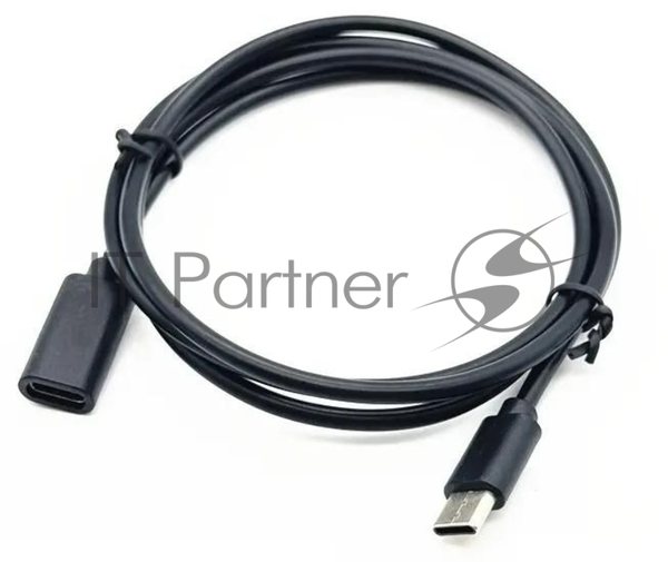 Кабель-удлинитель Buro USB Type-C (m) USB Type-C (f) 2м черный