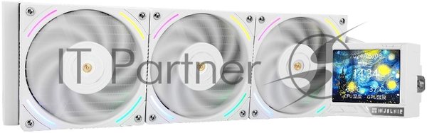 Система жидкостного охлаждения Thermalright Mjolnir Vision 360 ARGB Soc-AM5/AM4/1151/1200/2066/2011/1700 белый 4-pin 27dB Al LCD Ret (M-VISION-360-WH-ARGB)