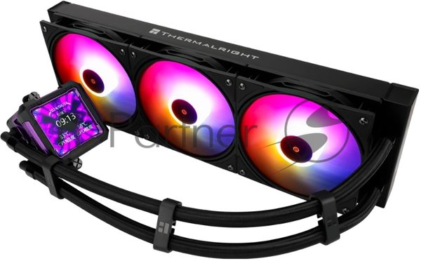 Система жидкостного охлаждения Thermalright Frozen Warframe PRO 360 ARGB Soc-AM5/AM4/1200/1700/1851 черный 4-pin 29.8dB Al LCD Ret (F-WFRAME-PRO-360-BL-ARGB)