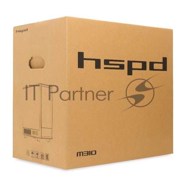 Компьютерный корпус HSPD M310, Mesh Mini-tower, белый, TG, 0.4 SPCC, 3x120мм ARGb mATX, mITX 180/280/160мм 1x2.5", 1x3.5", 4xPCI 2xUSB-A 3.0 452x277x418мм