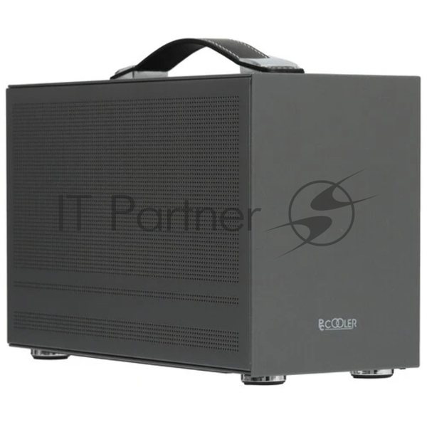 Компьютерный корпус без блока питания PCCooler I100 PRO MESH GY, Mesh Compact, серый, SPCC, no fans ITX 60/300/SFX PSU support; 1x2.5", 1x3.5", 2xPCI 1xUSB-C 3.1 308x128x190mm