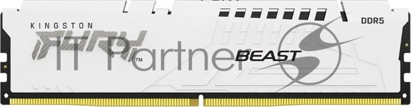 Оперативная память Kingston Fury Beast EXPO, DDR5, 32Gb (1x32 GB), 6000 MHz, CL30, радиатор, белый