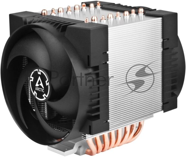 Вентилятор для процессора Arctic Freezer 4U-M Rev. 2 серебристый/черный, 120 мм, алюминий/медь, 2300 об/мин, 40 дБ, 4 pin, 350 Вт, 145 мм