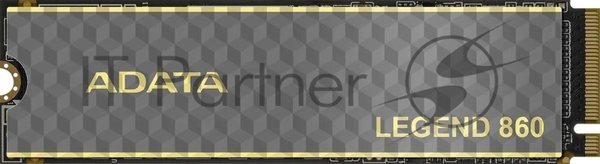 Накопитель SSD ADATA LEGEND 860, 1Tb, PCIe 4.0 x4, 2280, NVMe, R/W 6000/4000, с радиатором