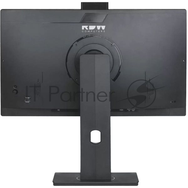 Монитор 23.8" RDW Computers RDW2402K IPS 1920x1080, 75 Гц, 5 мс, 16:9, 300 кд/м², 1xHDMI, 1xDP, 1xVGA, 2x3 Вт, веб-камера, черный